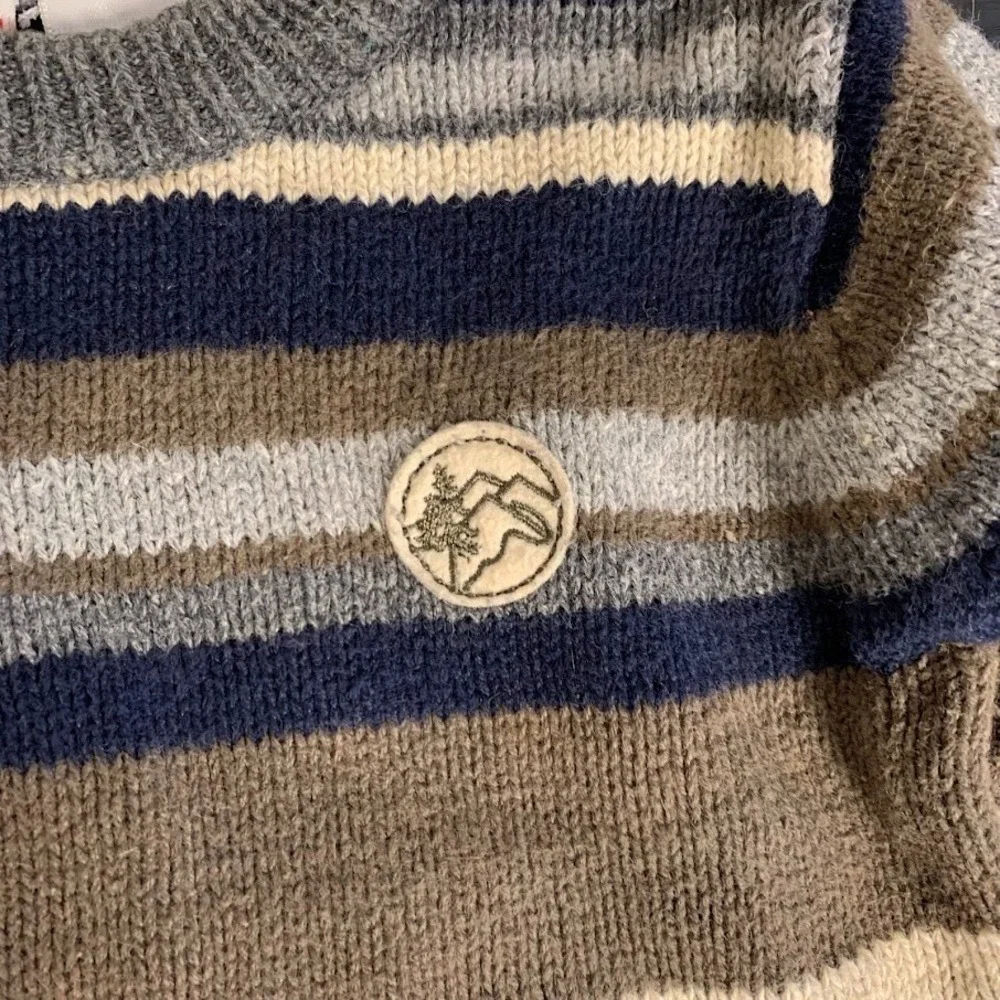Vintage McKids McDonalds‎ Striped Knit Pullover Sweater Baby Boy 18 Months